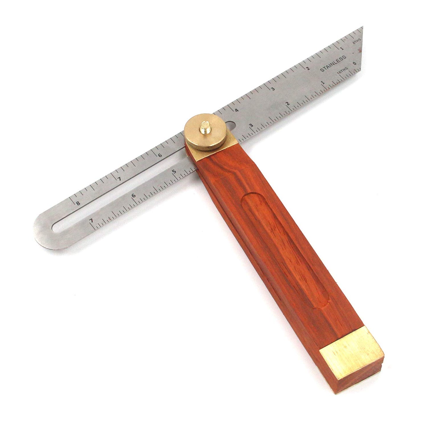 MY MIRONEY 9" T-Bevel Sliding Angle Ruler Protractor Multi Angle Adjustable Gauge Measurement Tool Hardwood Handle with Metric & Imperial Marks
