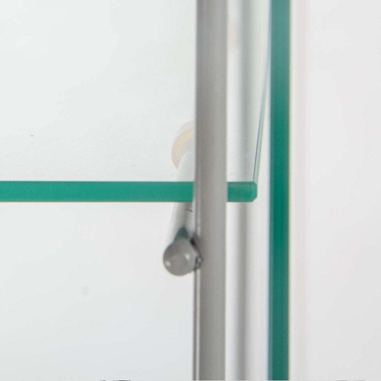 JT Glass Display Cabinet with 4 Shelves - Durable Tempered Glass Curio Bookshelf for Stylish Home or Office Display JT