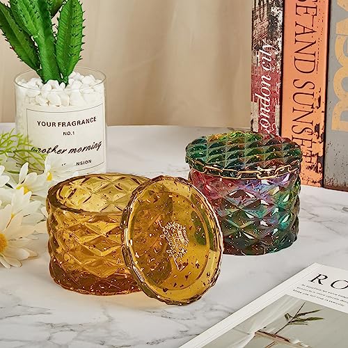 ISSEVE Jar Resin Molds Silicone, Large Diamond Jar Silicone Molds with 2Pcs Lid, Epoxy Jar Molds for Storage Box,Candy Jewelry Container,Home ISSEVE