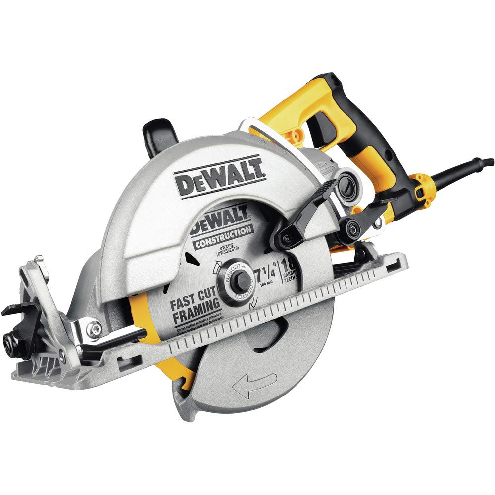 DEWALT 7-1/4-Inch Circular Saw, 15-Amp, Worm Drive, Corded (DWS535B) DEWALT