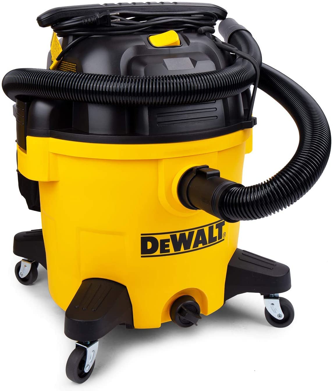DeWALT DXV10PZ 10 Gallon 5.5 Peak HP Poly Wet Dry Vacuum, Yellow DEWALT