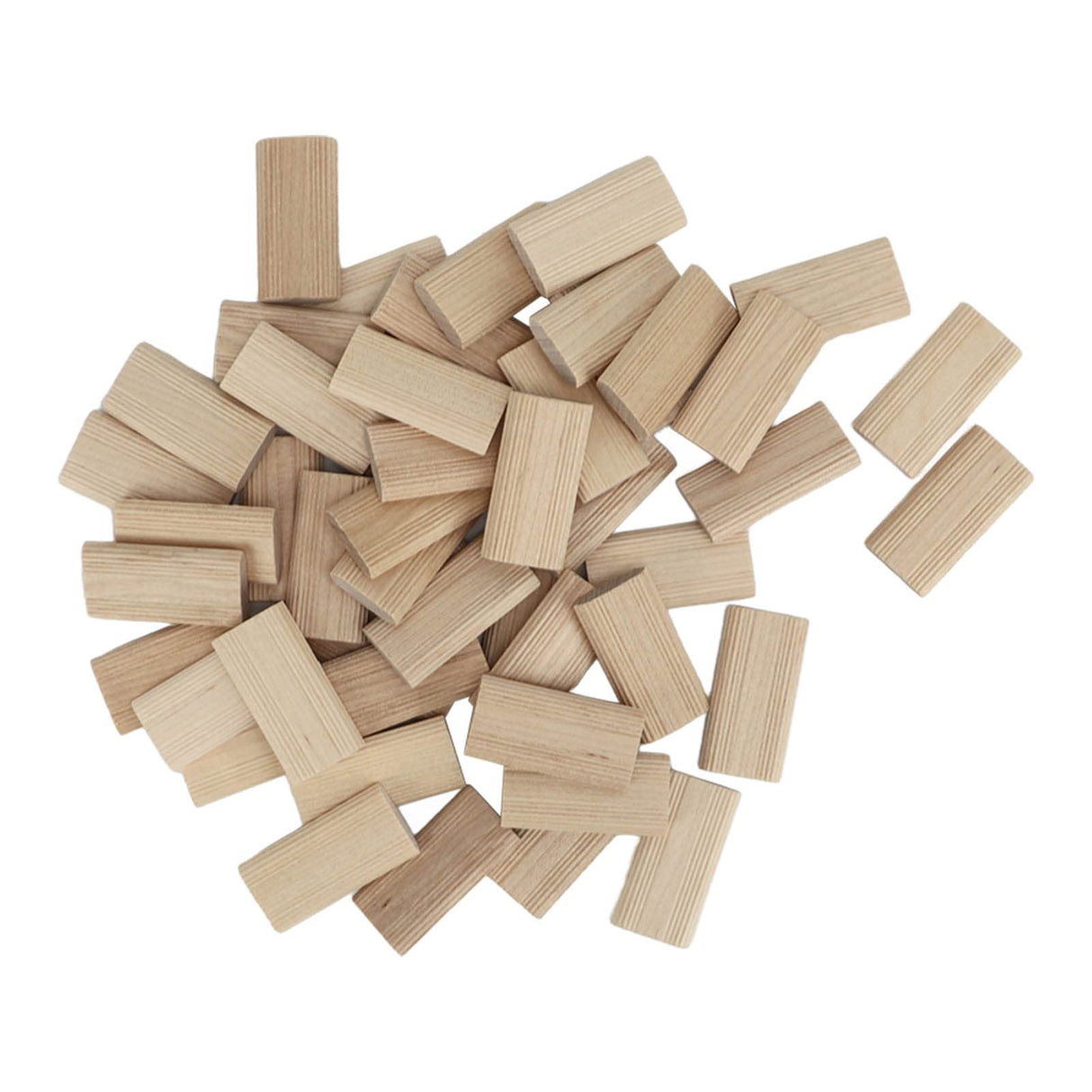 50PCS Domino Tenon Wood Domino Tenon Beech Cabinet Making And Frame Engineering, Domino Tenon For Beech Wood For Furniture Sewing, 6X20X40mm FTVOGUE
