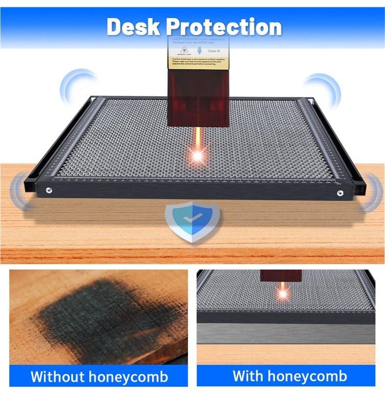 Honeycomb Table, 400x600mm/16x24inch Honeycomb Work Bed Table Platform for Laser CO2 Engraver Cutting Machine, Laser Engraver Accessories, Smooth DYRABREST