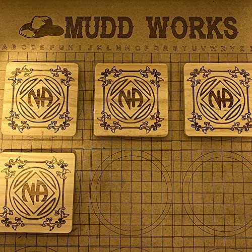 Acrux7 24 Pack 4x4 Inch Wood Squares for Paintings, Unfinished Wood Panels, Natural Pine Square, Blank Wood Boards for Laser Engraving, DIY Crafts, Acrux7