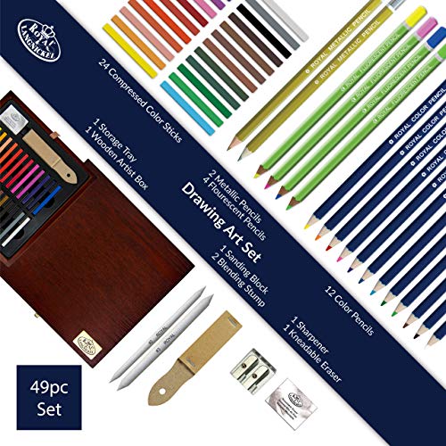 Royal & Langnickel Premier Drawing Pencil Art Set,49-Piece Royal & Langnickel