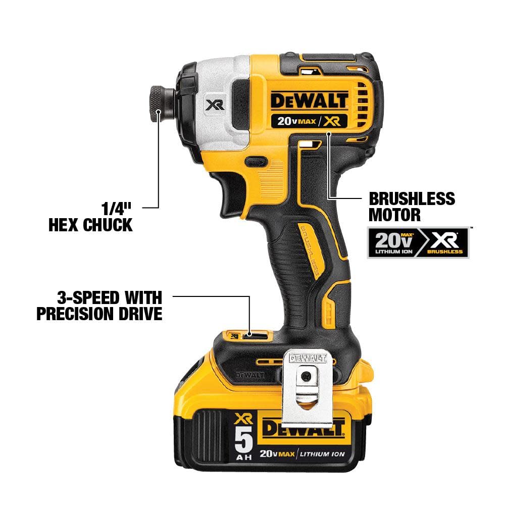 DEWALT 20V MAX* Cordless Drill Combo Kit, 6-Tool (DCK695P2) DEWALT