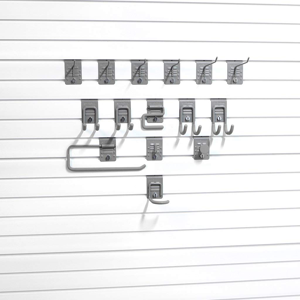 StoreWALL 15 Piece Basic Hook Bundle Slatwall Accessory Kit StoreWALL
