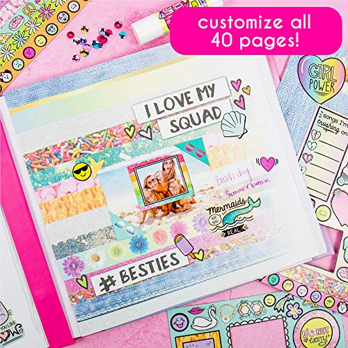 Just My Style Ultimate Scrapbook, Personalize and Decorate A 40-Page DIY Scrapbook, Great for Travel, Road Trips & On-The-Go, Memory Keeper Scrap Just My Style