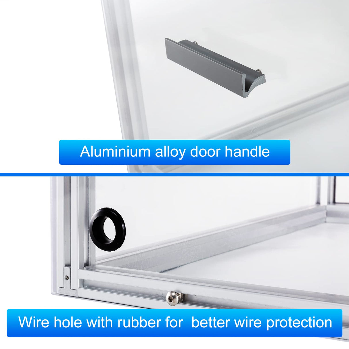 Acrylic CNC Enclosure 510 x 455 x 335 mm, Enhanced Protection, Dustproof,Cleaning, Noise Reduction, Compatible with CNC Router Machine 3018 Zhong Hua Jiang