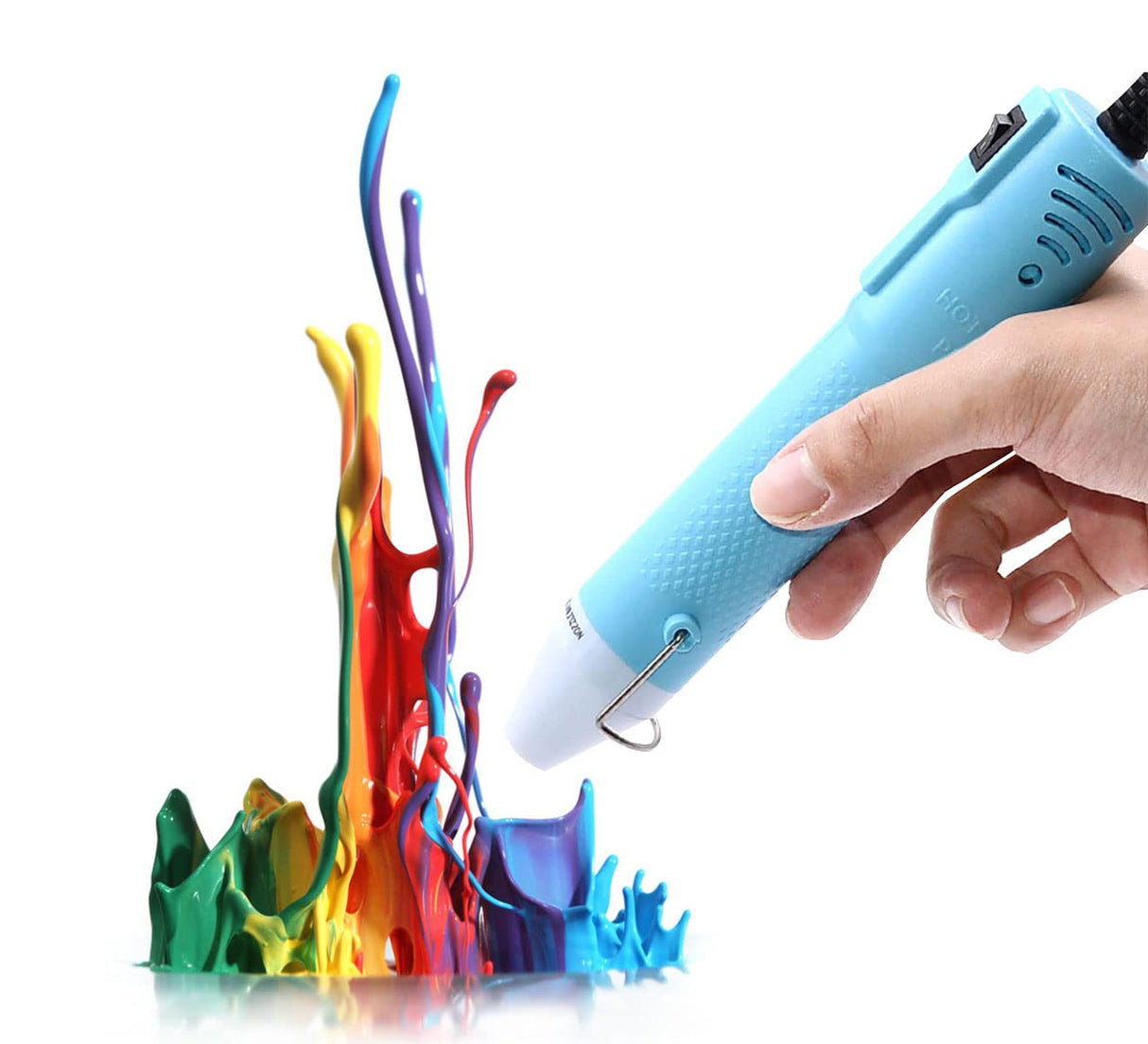 Heat Gun,mofa Embossing Mini Heat Gun,Hot Air Gun For Craft with Stand For DIY Embossing And Acrylic Paint Dryer,Multi-Purpose Electric Heating mofa