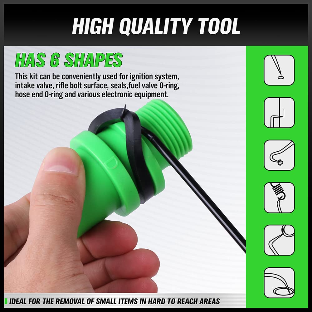 SWANLAKE Pick and Hook Set, Pick Tool Set for Car Auto Oil Seal/O-Ring Seal Gasket Pick Mini Hooks Puller Remover (6PCS) SWANLAKE GARDEN TOOLS