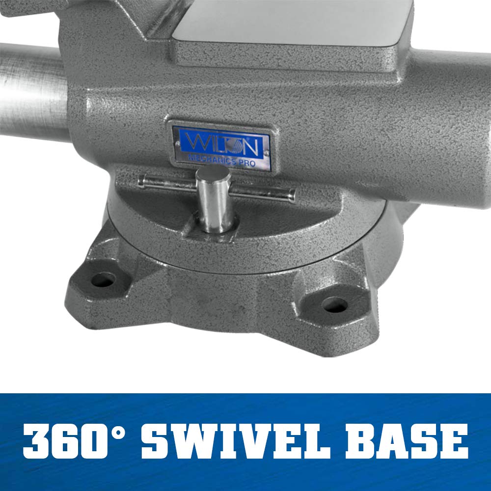 Wilton 8" Mechanics Pro Bench Vise, 8-1/2" Jaw Opening, 4-1/2" Throat (Model 880M) Wilton