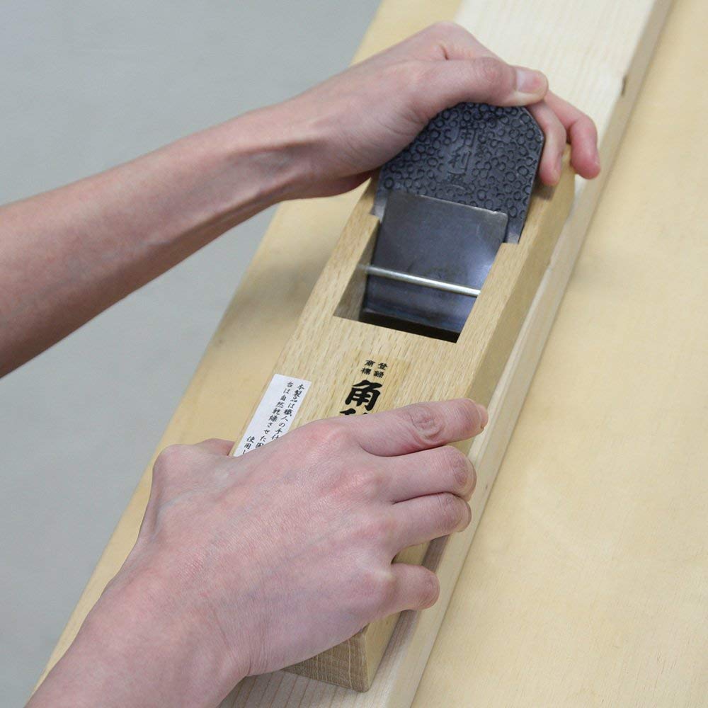 KAKURI Japanese Block Plane Large 60mm for Woodworking, KANNA Japanese Smoothing Plane Manual Hand Planer for Finishing Wood, 10.2 x 3.0 x 2.8 KAKURI