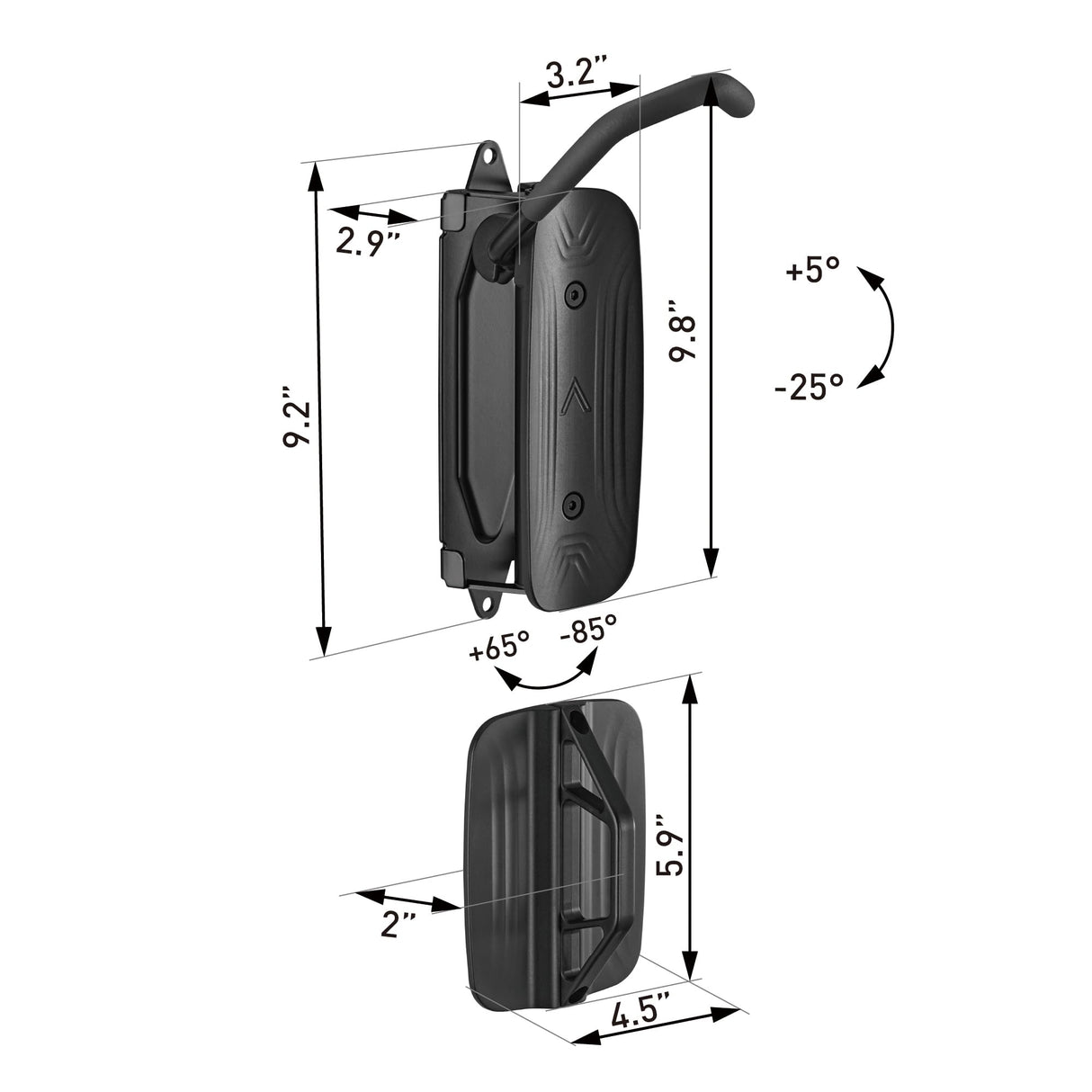 monTEK Swivel Bike Wall Mount, Bike Hangers for Garage, Wall Mount Bike Rack, Space Saving Sturdy Wall Bike Rack, Vertical Bike Rack Holds Up to 66 monTEK