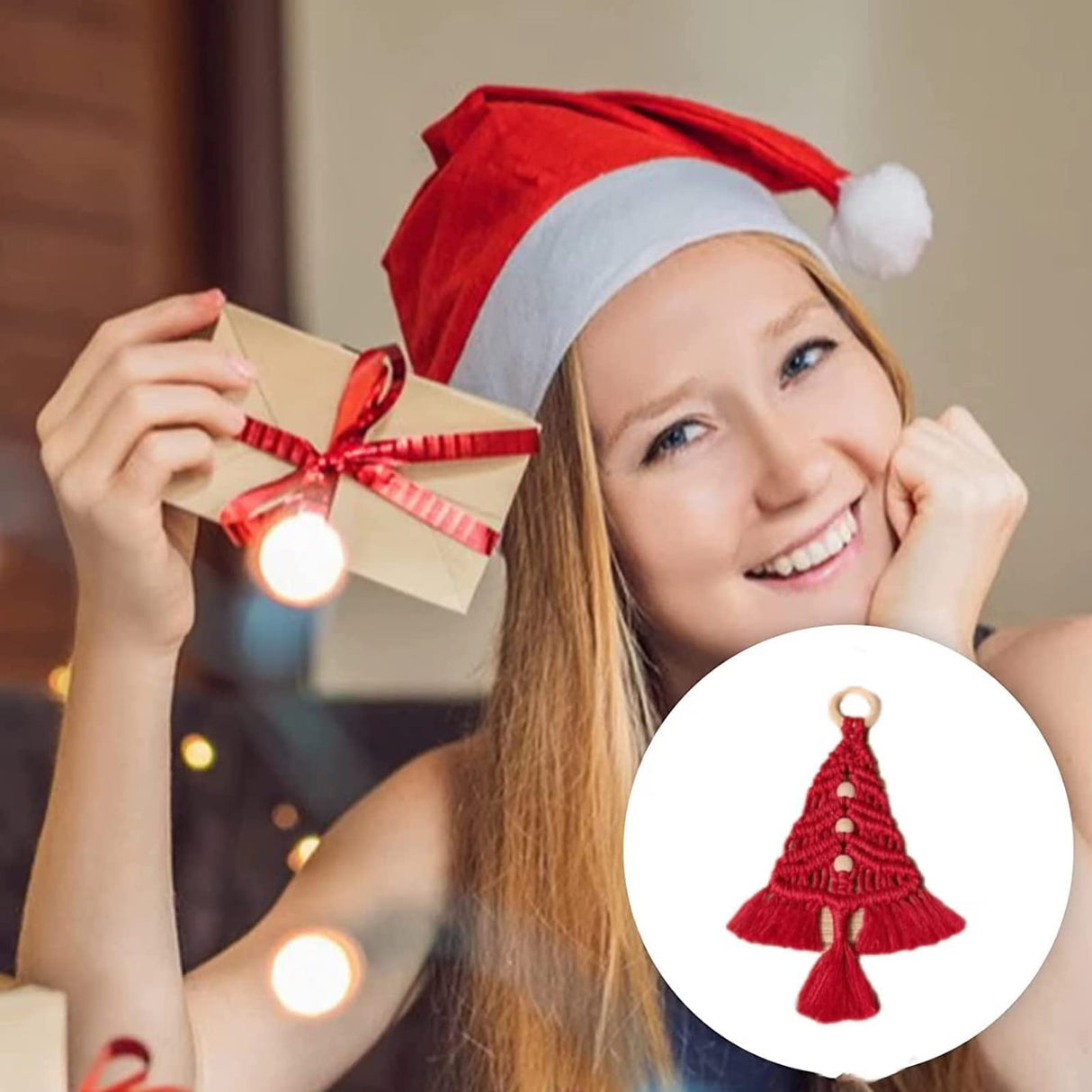 3PCS Christmas Tree Macrame Kit, Christmas Macrame Woven Tree DIY Kit, Woven Macrame Christmas Trees DIY Wall Hangings, Macrame Kits for Adults Panmall