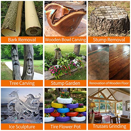 Pomsare Upgraded Wood Carving Disc Grinding Wheel, Angle Grinder Attchments Wood Shaping Disc Cutting Wheel, Grinder Wood Carving Tools for Angle Pomsare