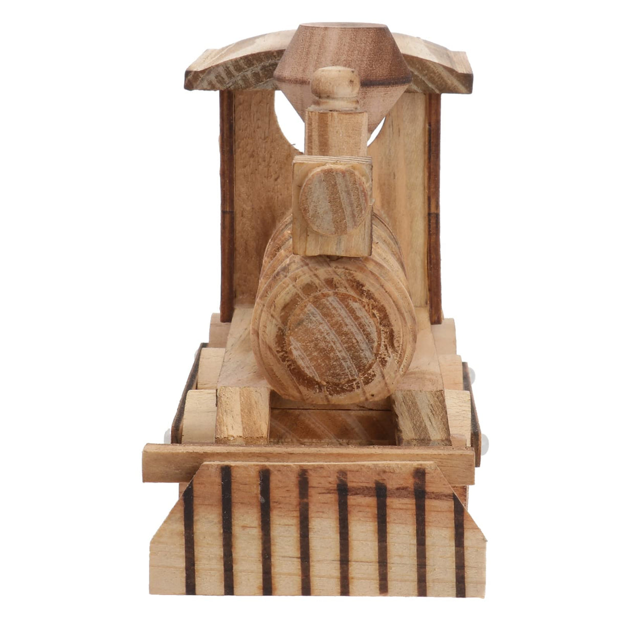 BESPORTBLE Wooden Crafts Wood Steam Train Figurine Train Model Retro Locomotive Ornaments Steampunk Statue Train Gifts Wood Crafts Desktop Decor for BESPORTBLE