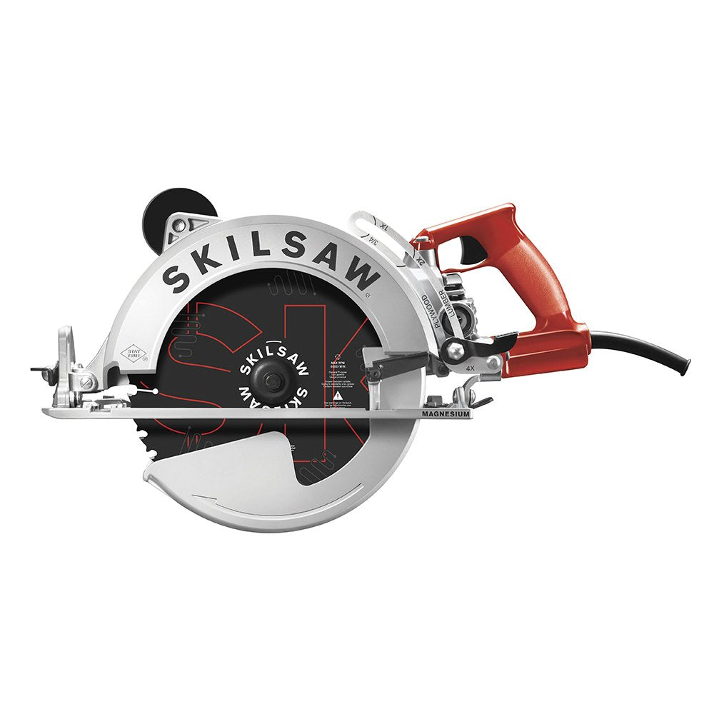 SKILSAW SPT70WM-01 15 Amp 10-1/4" Magnesium SAWSQUATCH Worm Drive Circular Saw,Silver Skil