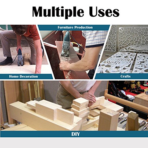 60pcs T Shank Jigsaw Blades Set with Storage Case, Contractor Assorted Jig Saw Blade Set Made with HCS/HSS for Wood Plastic and Metal Cutting, Fits Janchi