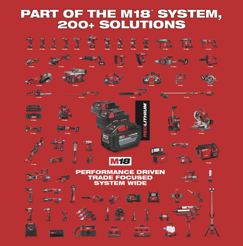 Milwaukee M18 Li-Ion Cordless Compact Electric Drill Driver — Tool Only, 1/2in. Keyless Chuck, 500 In./Lbs. Torque, 1800 RPM Milwaukeey