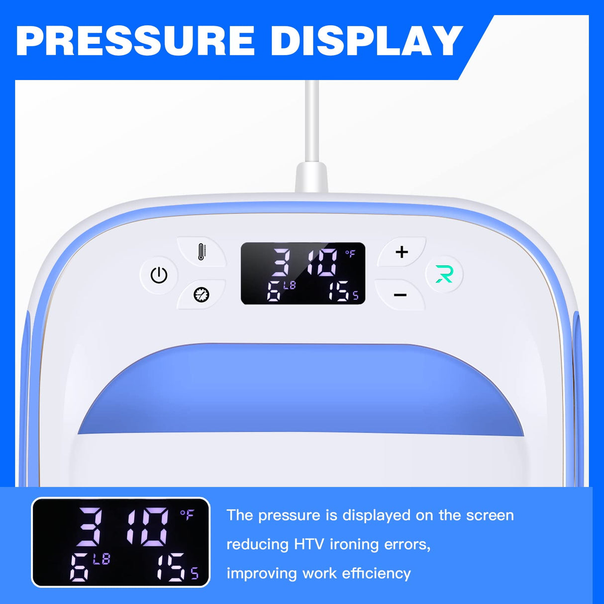 HTVRONT Heat Press Machine for T Shirts, 10"X10" Portable Tshirt Press Machine, Fast Heat-up Iron Press Heat Transfer Machine for Hat, HTVRONT