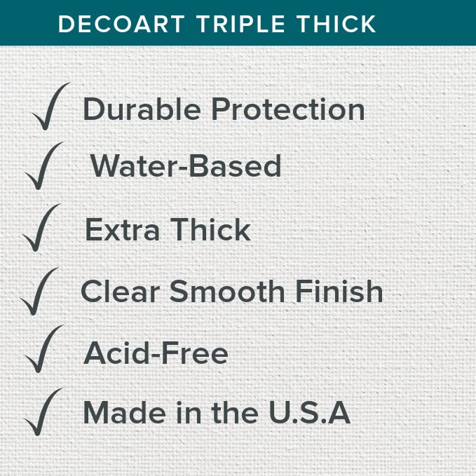 DecoArt Triple Thick Gloss Glaze - Jar, 8fl oz (3 Pack) DecoArt