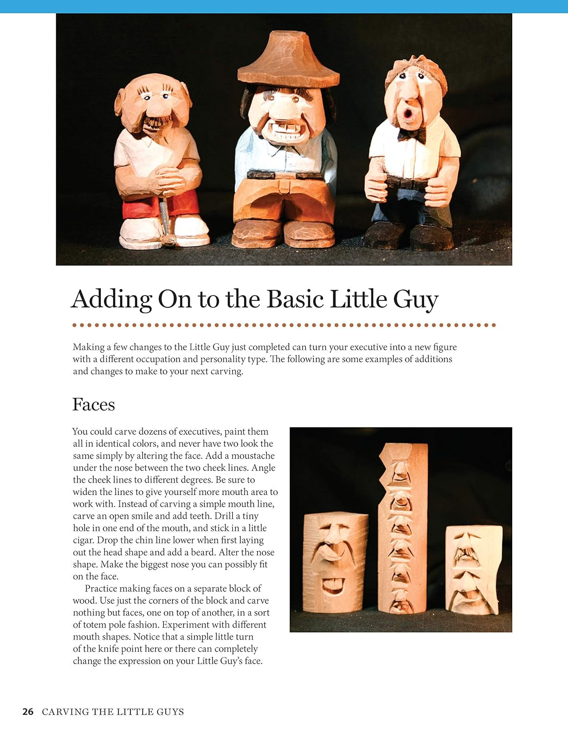Carving the Little Guys: Easy Techniques for Beginning Woodcarvers (Fox Chapel Publishing) Skill-Building Introduction to the Art of Caricature WoodArtSupply