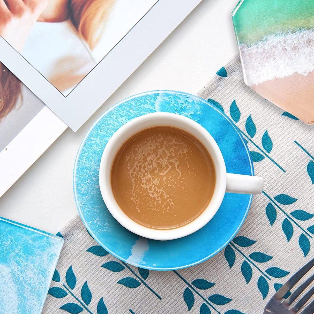 18 Pieces Resin Coaster Molds, Coaster Molds for Epoxy Resin, Coaster Resin Mold with Storage Box Mold for DIY Art Craft Cup Mats WoodArtSupply