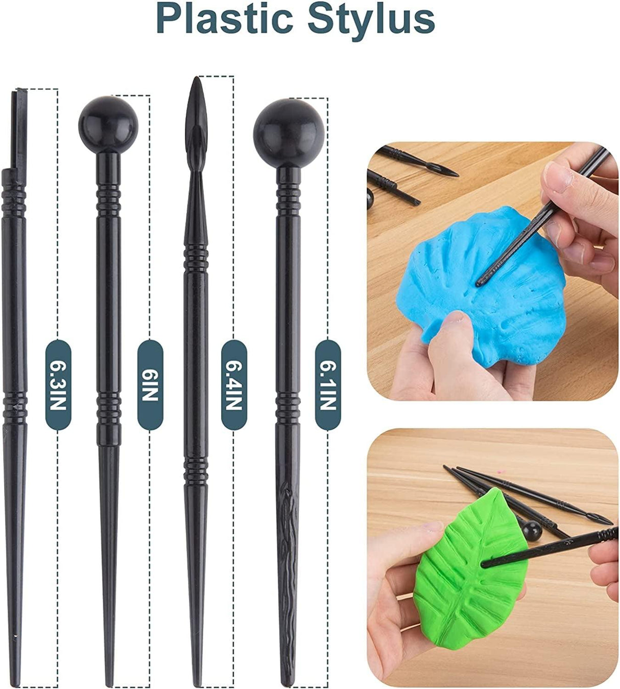 Clay Tools Kit, 24 PCS Polymer Clay Tools, Ceramics Clay Sculpting Tools Kits WoodArtSupply