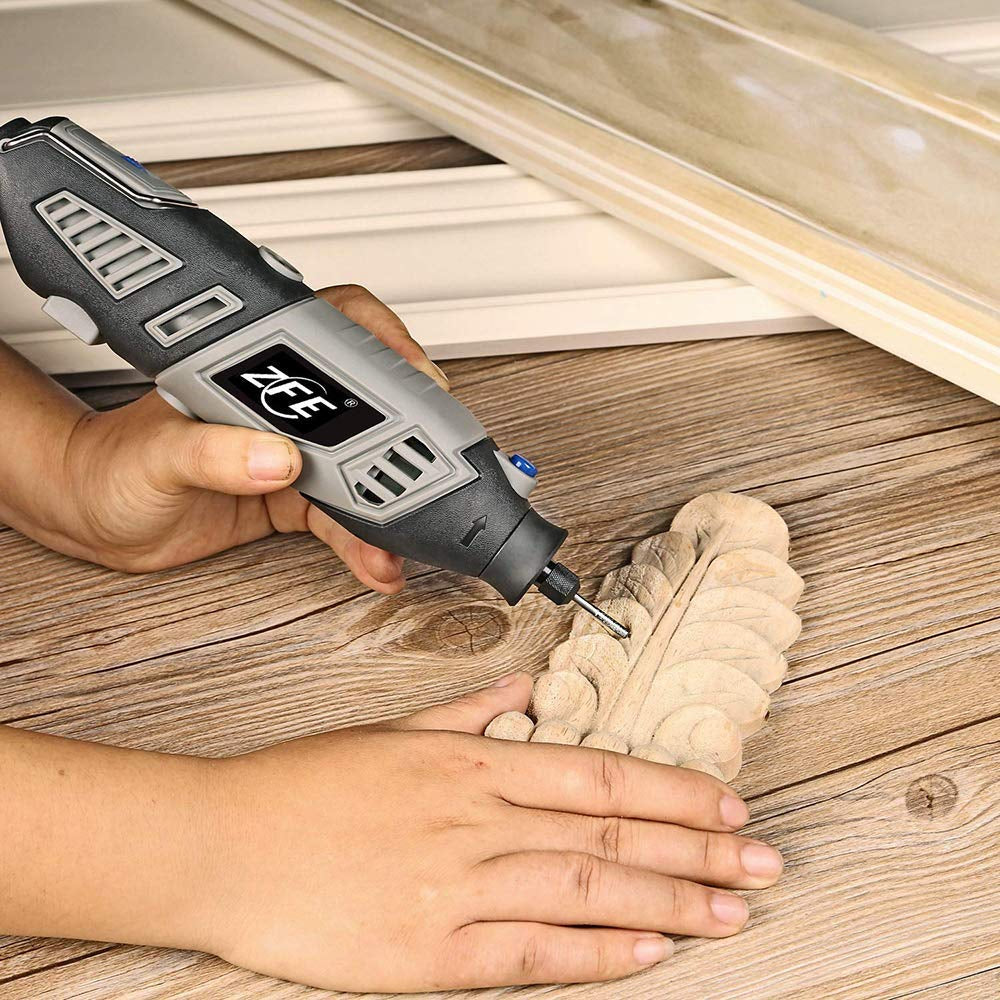 Diamond Burr Bits Drill Kit for Rotary Tool Metal Woodworking Router Grinding Engraving Carving- 1/8"(3Mm) Shank Pack of 90Pcs/ 3 Sets WoodArtSupply