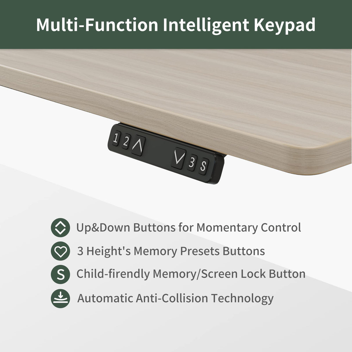 FEZIBO L Shaped Standing Desk FEZIBO