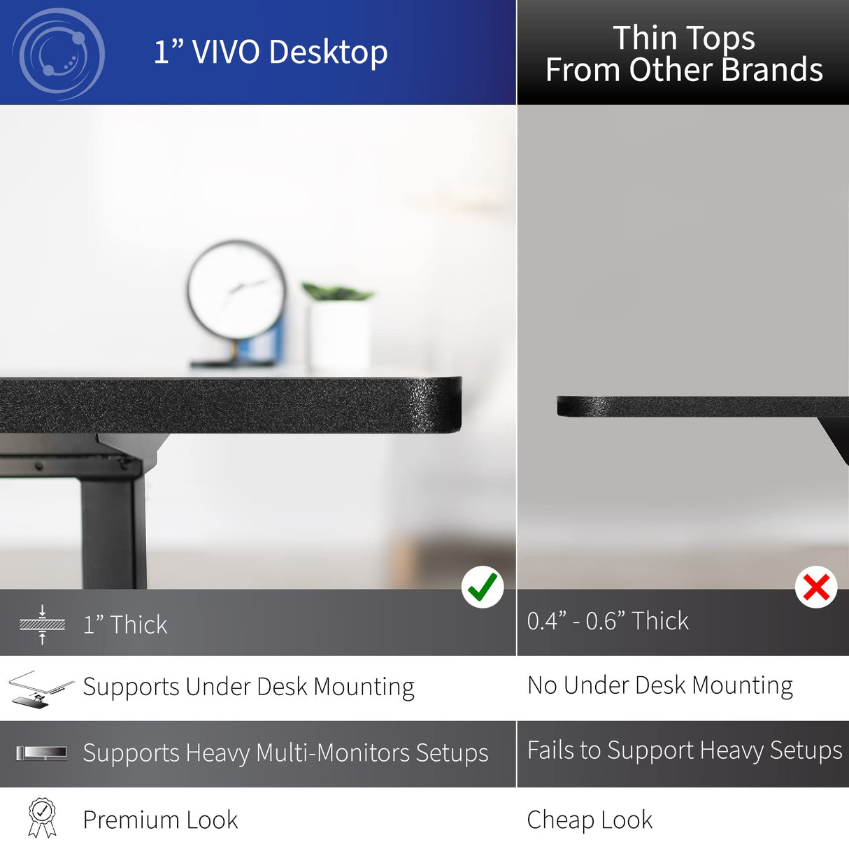 VIVO Electric Height Adjustable 77 x 71 inch Corner Stand Up Desk, 2 Black 30 inch Deep Table Tops, Black Frame, Memory Controller, L-Shaped VIVO