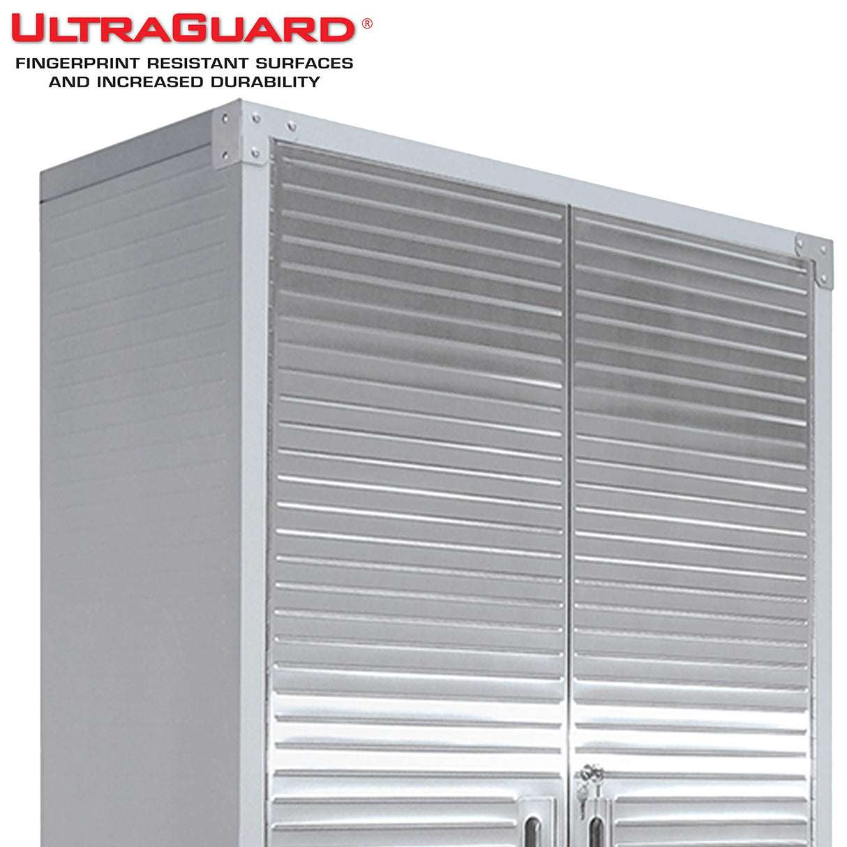 Seville Classics Full Door Rolling Storage Cabinet, 36" W x 18" D x 72" H, Granite Seville Classics