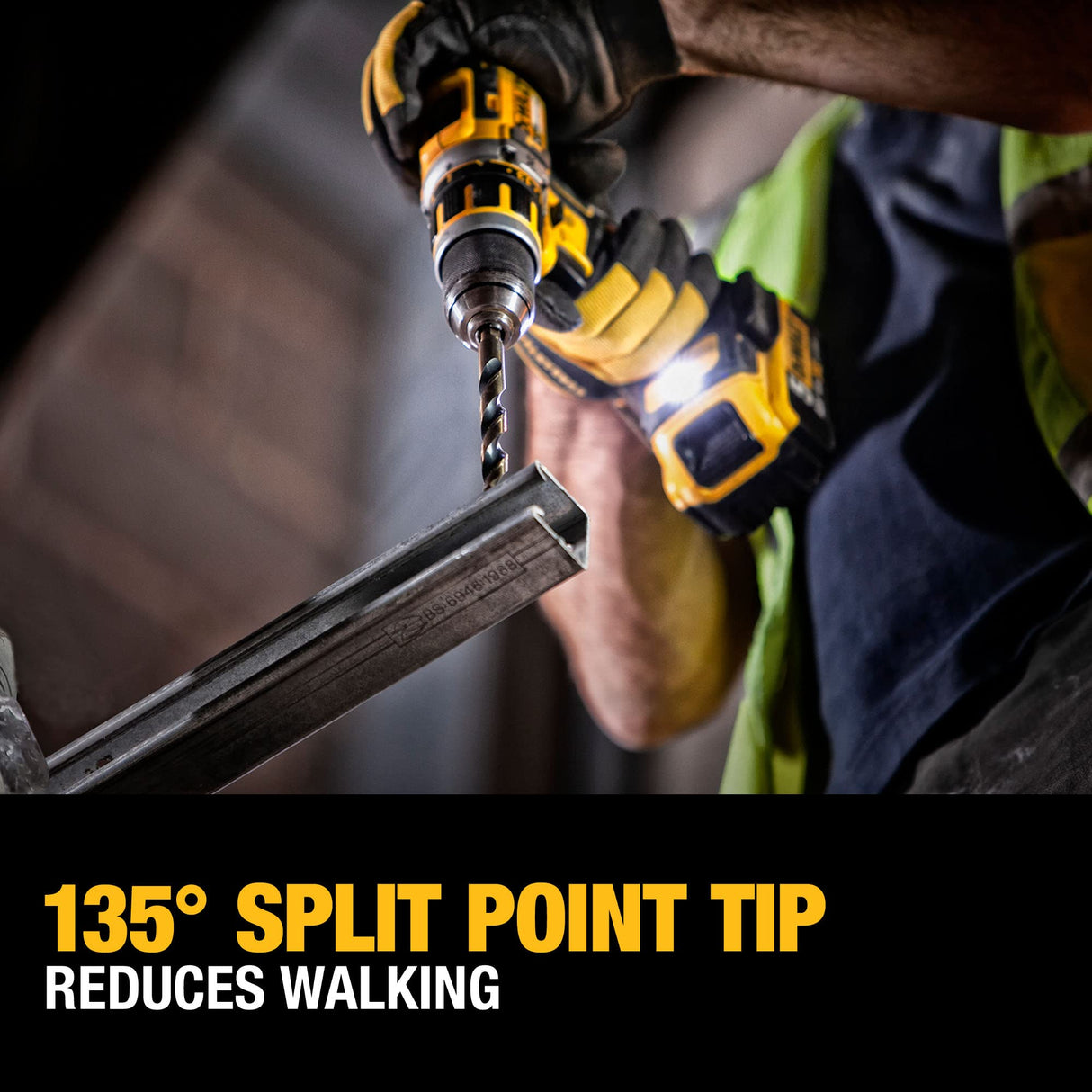 DEWALT Drill Bit Set, 21-Piece, 135 Degree Split Point, 31 Degree Helix, Black Oxide Coated, For Plastic, Wood and Metal (DWA1181) DEWALT