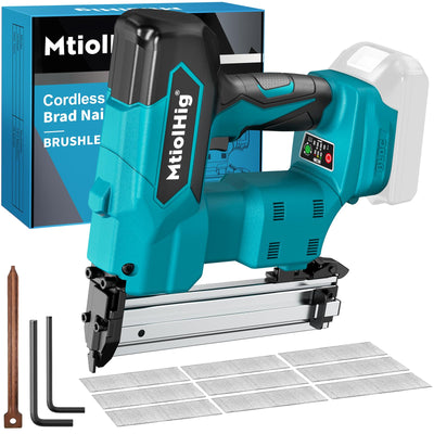 Cordless Brad Nailer for Makita 18V Lithium-Ion Battery, Powered Electric Nail Gun for Wood 18GA, Brushless Motor, 2 Mode, 18 Gauge 5/8 to 1-1/4