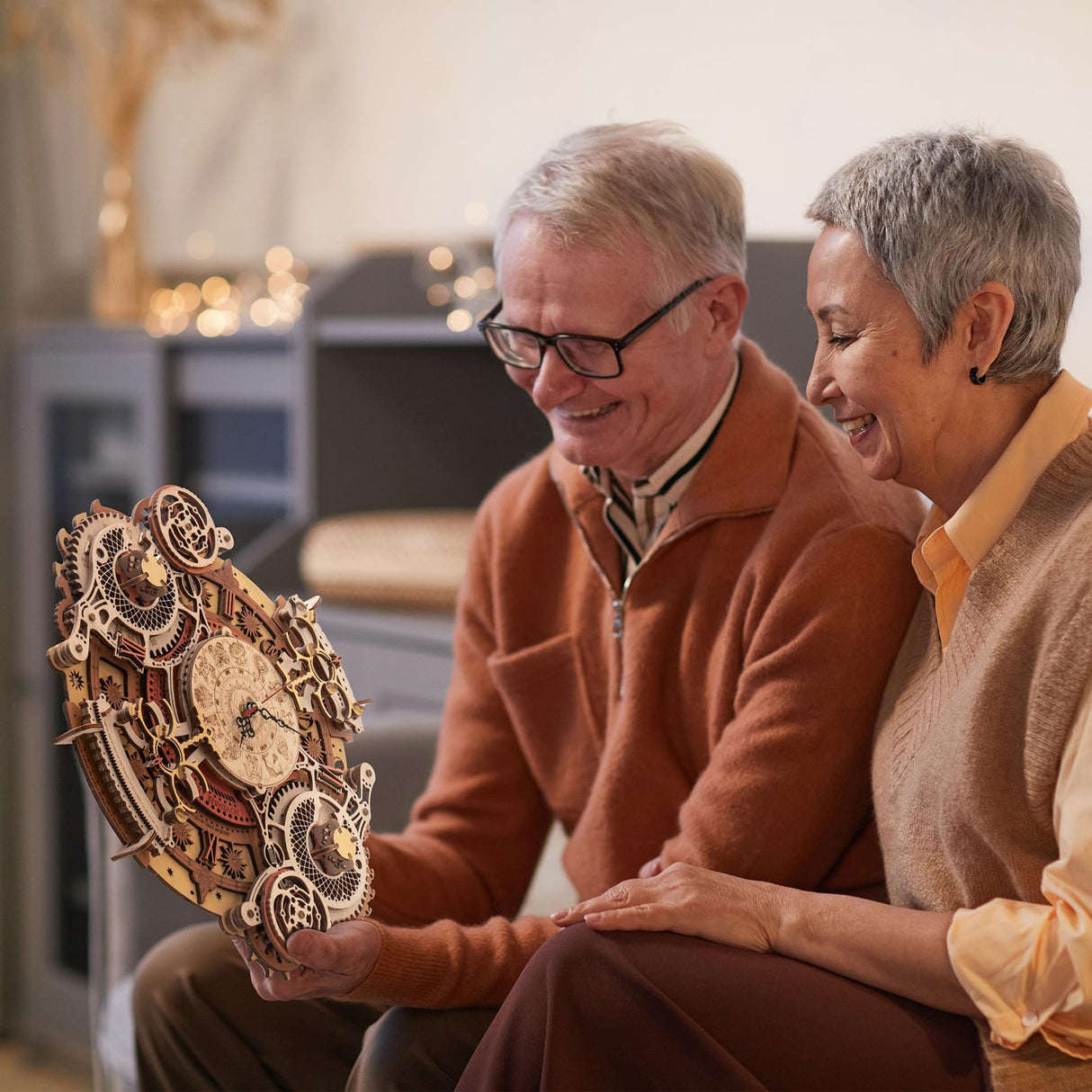 ROKR Zodiac Wall Clock 3D Wooden Puzzle Kit for Adults ROKR