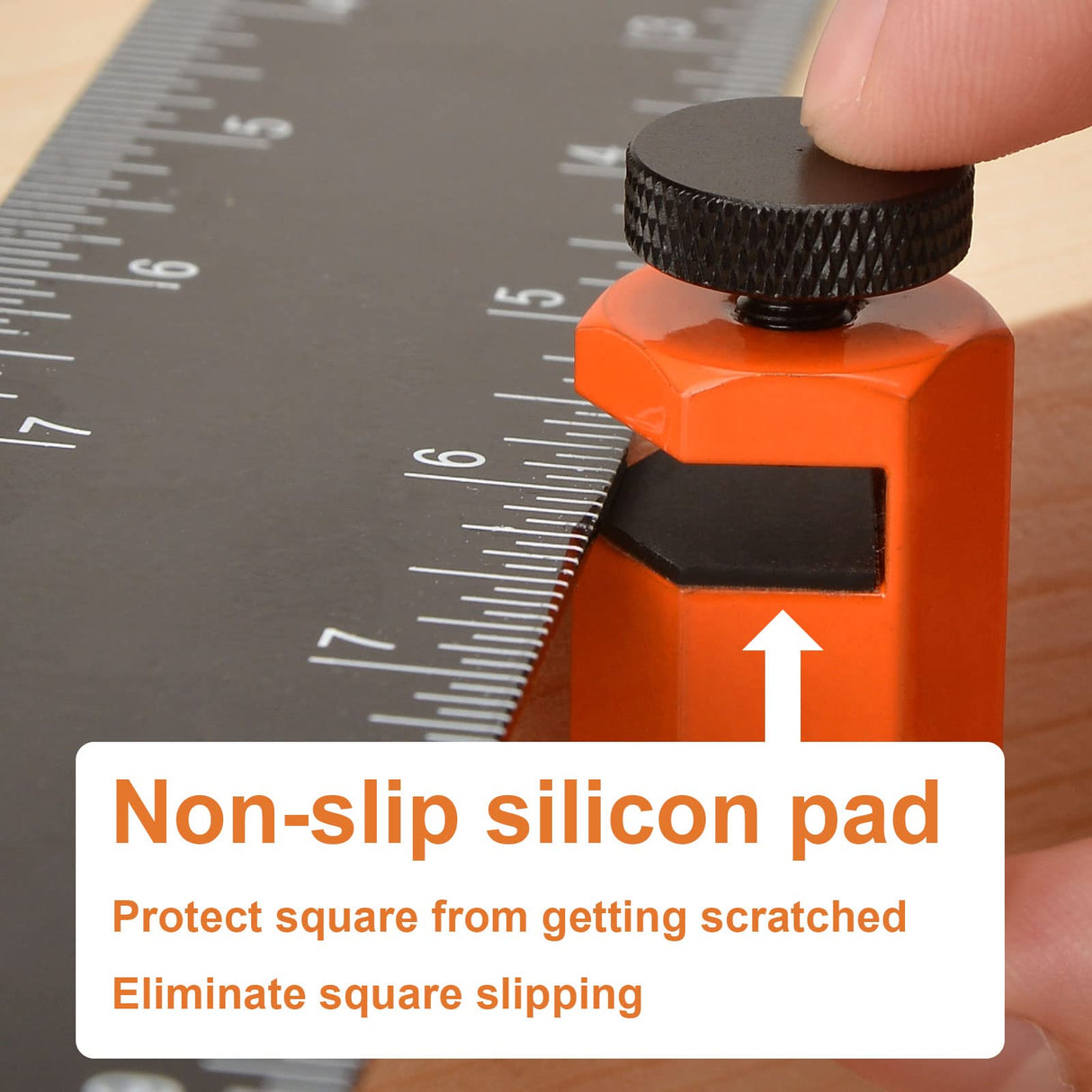 iGuerburn 2Pcs Stair Gauges for Framing Square, Stair Gauge Knobs for Layout Attachment Framing Jigs - Orange iGuerburn