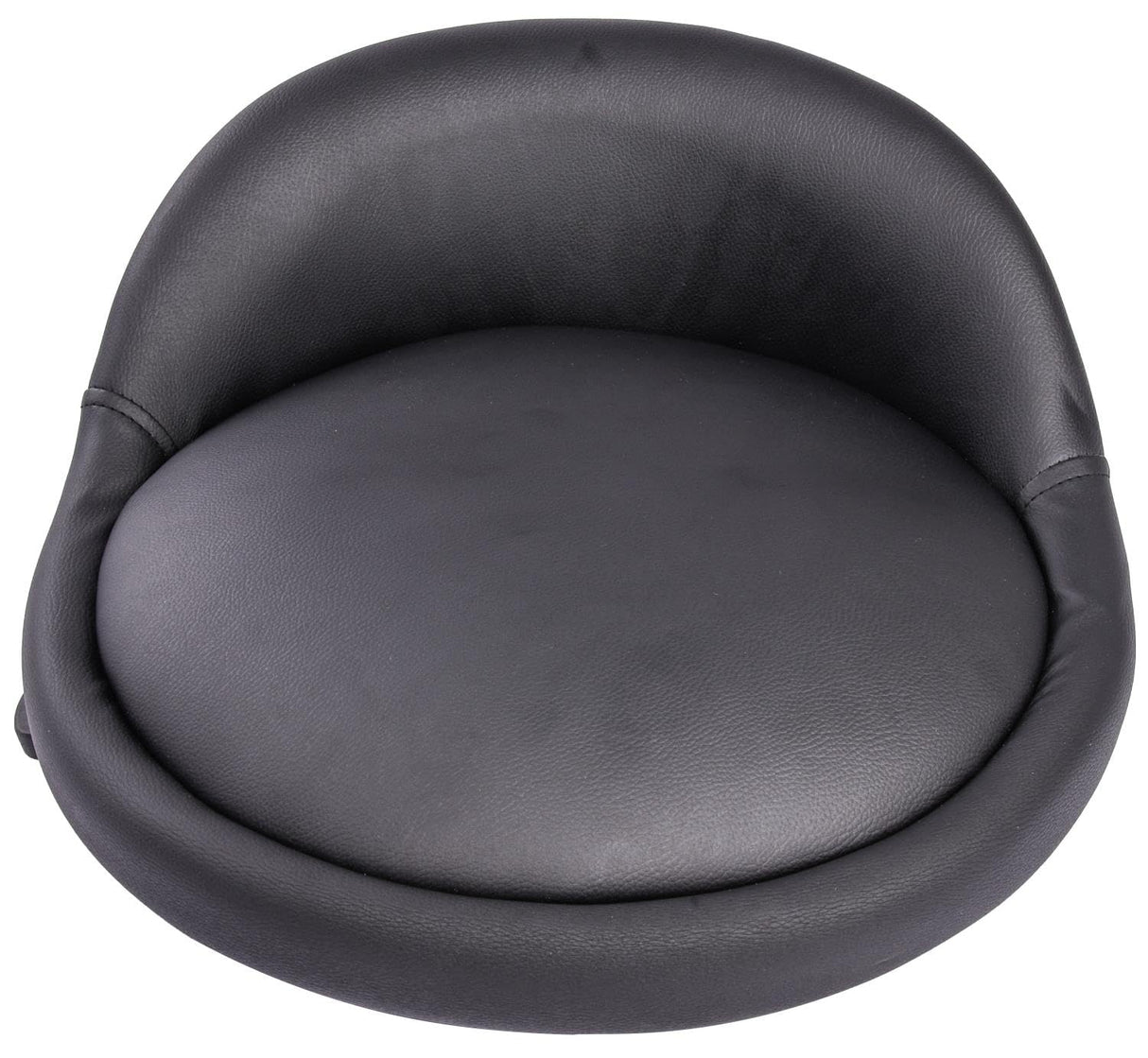 JEGS Heavy-Duty Swivel Shop Stool | 330 lb. Capacity | Steel Frame | Black Powder Coat Finish | 22 in. to 27.50 in. Height Adjustment | 16 in. JEGS