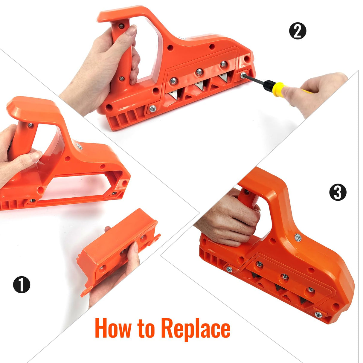 JEEJINYAN 45+60 Degree Woodworking Gypsum Board Planer Tool, Gypsum Board Hand Plane with Blades, Hand Plane Gypsum Board Cutting Tool for Cutting JEEJINYAN