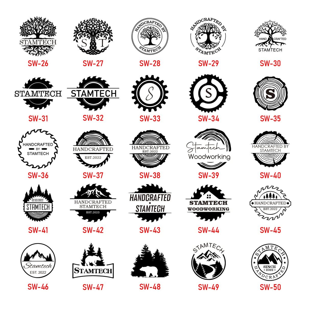 Custom STAMTECH Electric Branding Iron for Wood, Leather, and More - Personalise Your Craft Work STAMTECH