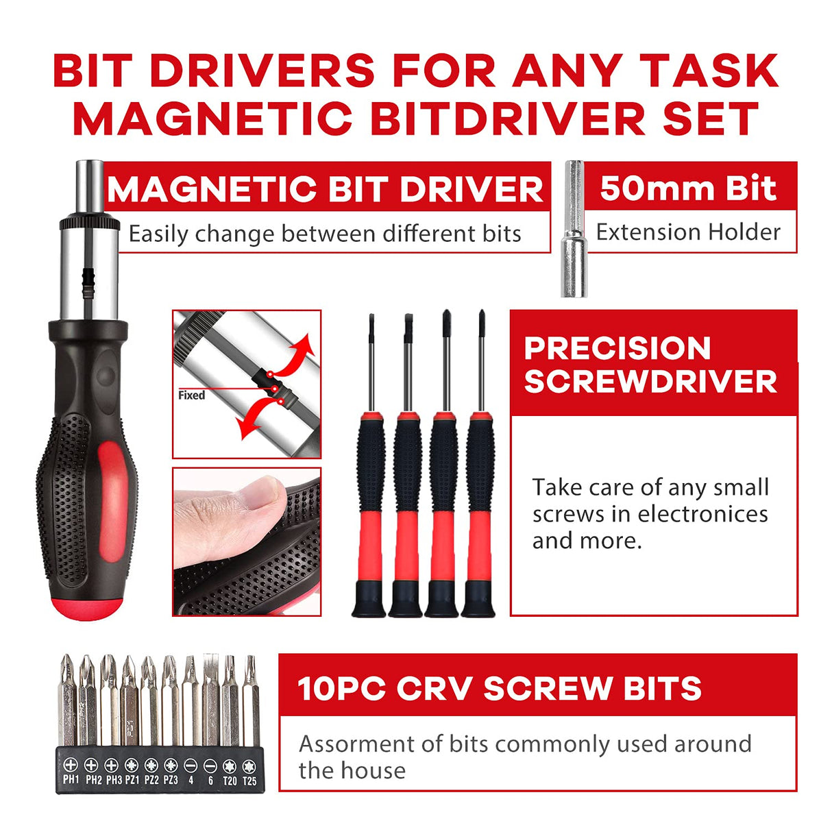 jar-owl Powerful Brushless Motor 21V Cordless Drill Set, 319 in-lb Torque, 0-1350RMP Variable Speed, 10MM 3/8'' Keyless Chuck, 25+1 Clutch, 1.5Ah jar-owl