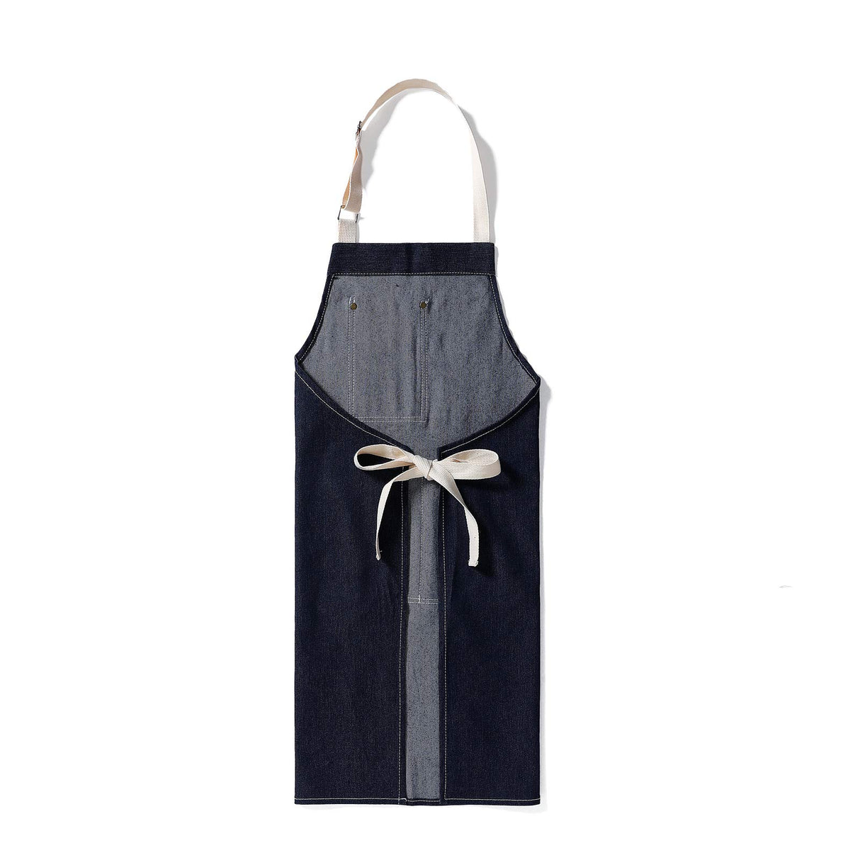 eywlwaar Denim Apron with 3 Pockets Unisex Jean Apron Adjustable Bib Apron for Work Kitchen Cooking 30.3 "x 26.57" Blue eywlwaar