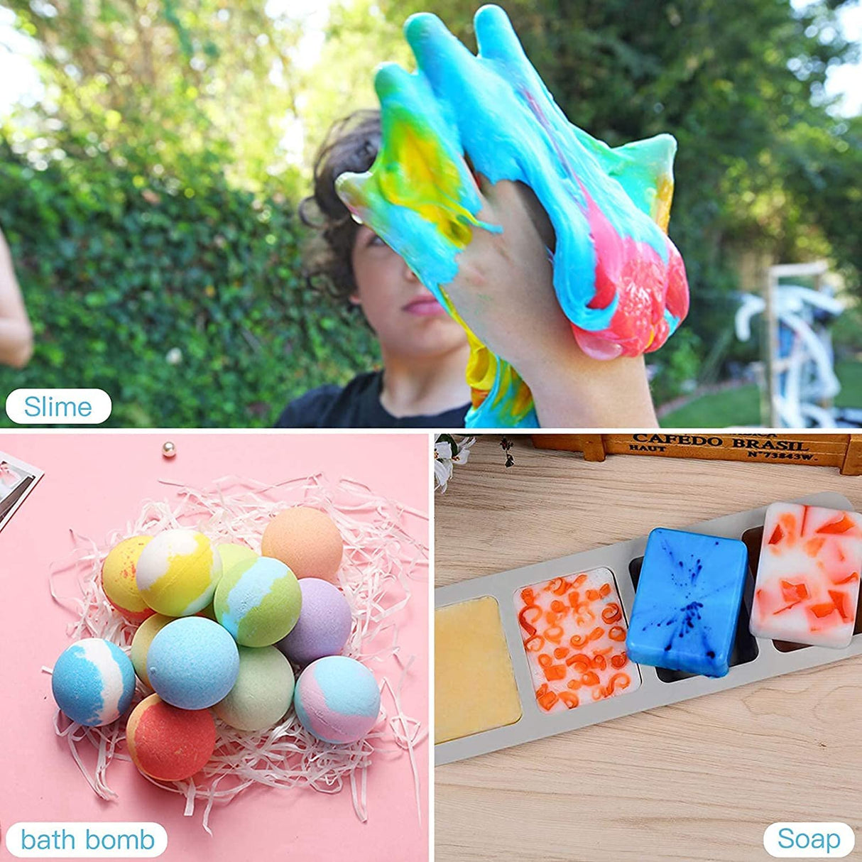 Mica Powder Set - 15 Colors Pearlescent Powder Natural Cosmetic Grade Pigment for Epoxy Resin, Soap Making, Lip Gloss, Bath Bomb and DIY Craft, SEISSO