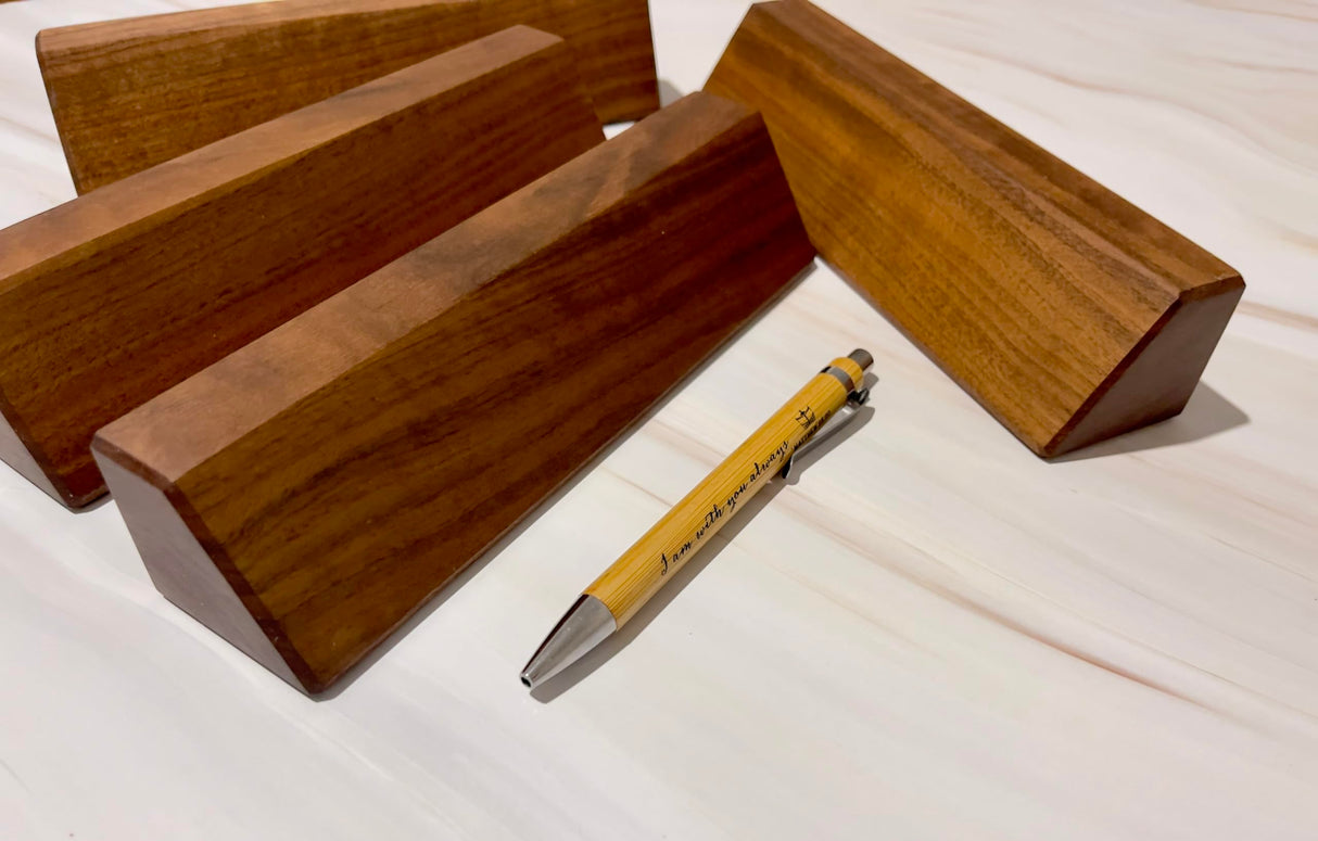 Wooden Solid Walnut Blank Desk Nameplate, Wooden Nameplate, DIY Personalizable Wooden Name Plaque for Office, Classroom or Gift (6" x 2") Generic