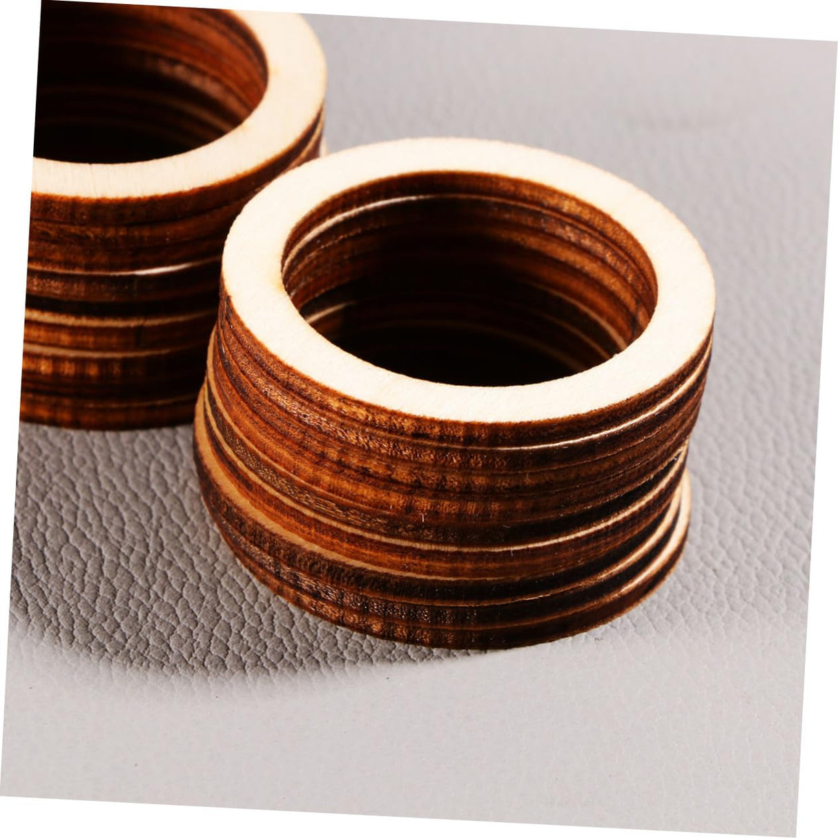 SEWACC 100pcs Macrame Wood Rings Wood Blanks Ring Cross Rings Dream Catcher Bamboo Hoops Wreath Frame Rustic Wood Slices Unfinished Wood Circles SEWACC