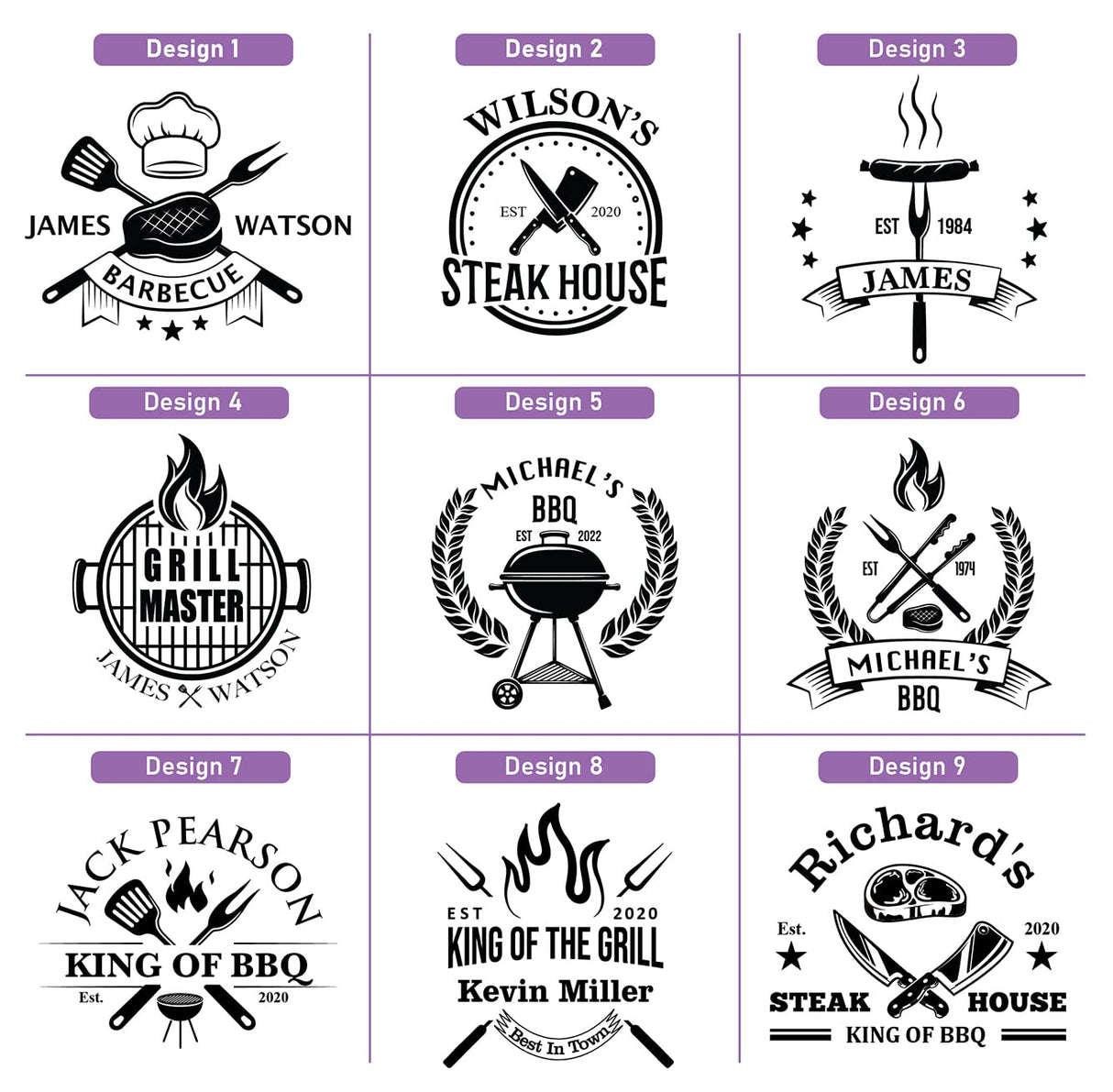 Personalized Dad Cutting Board - Custom Wood Grill Board For BBQ Masters - Unique Barbeque and Grilling Gift Idea for Fathers Day, Birthday, Tayfus