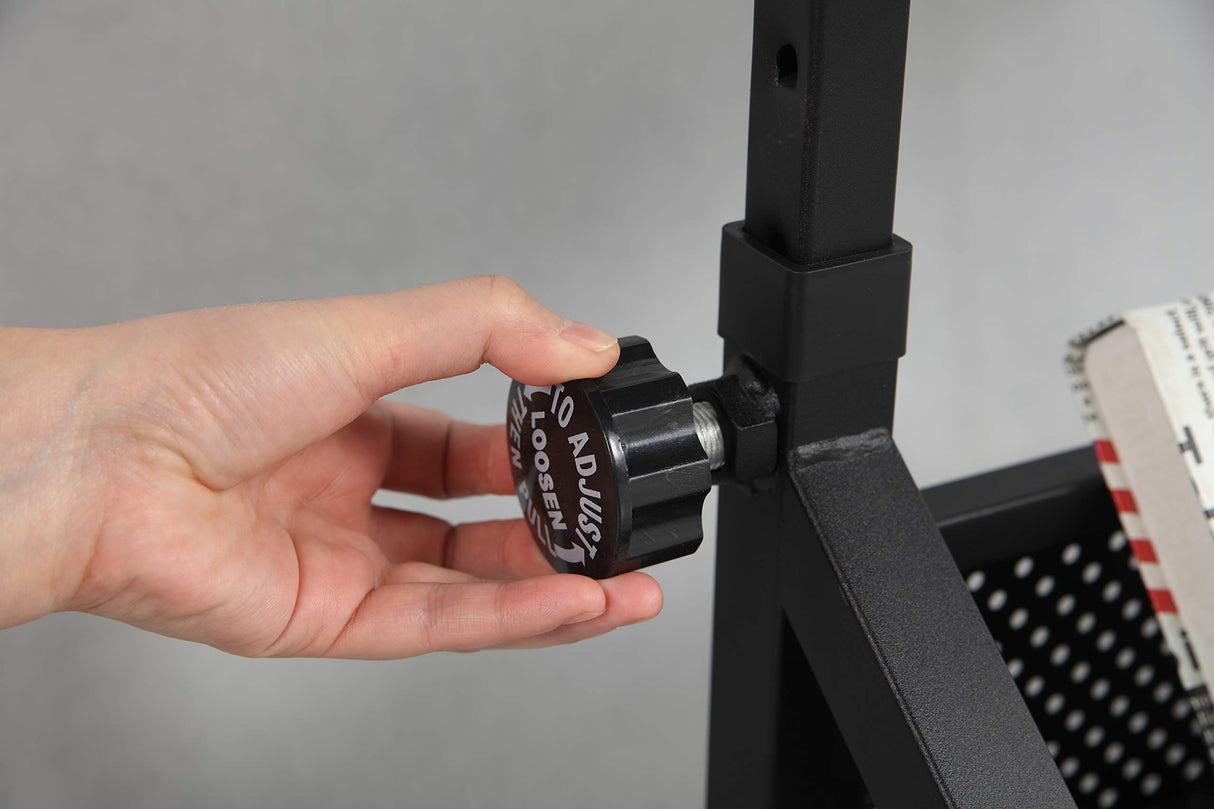 HomSof Adjustable Drafting Printing Table with Chair, 23.6D x 38.5W x 27.5H in, Black HomSof