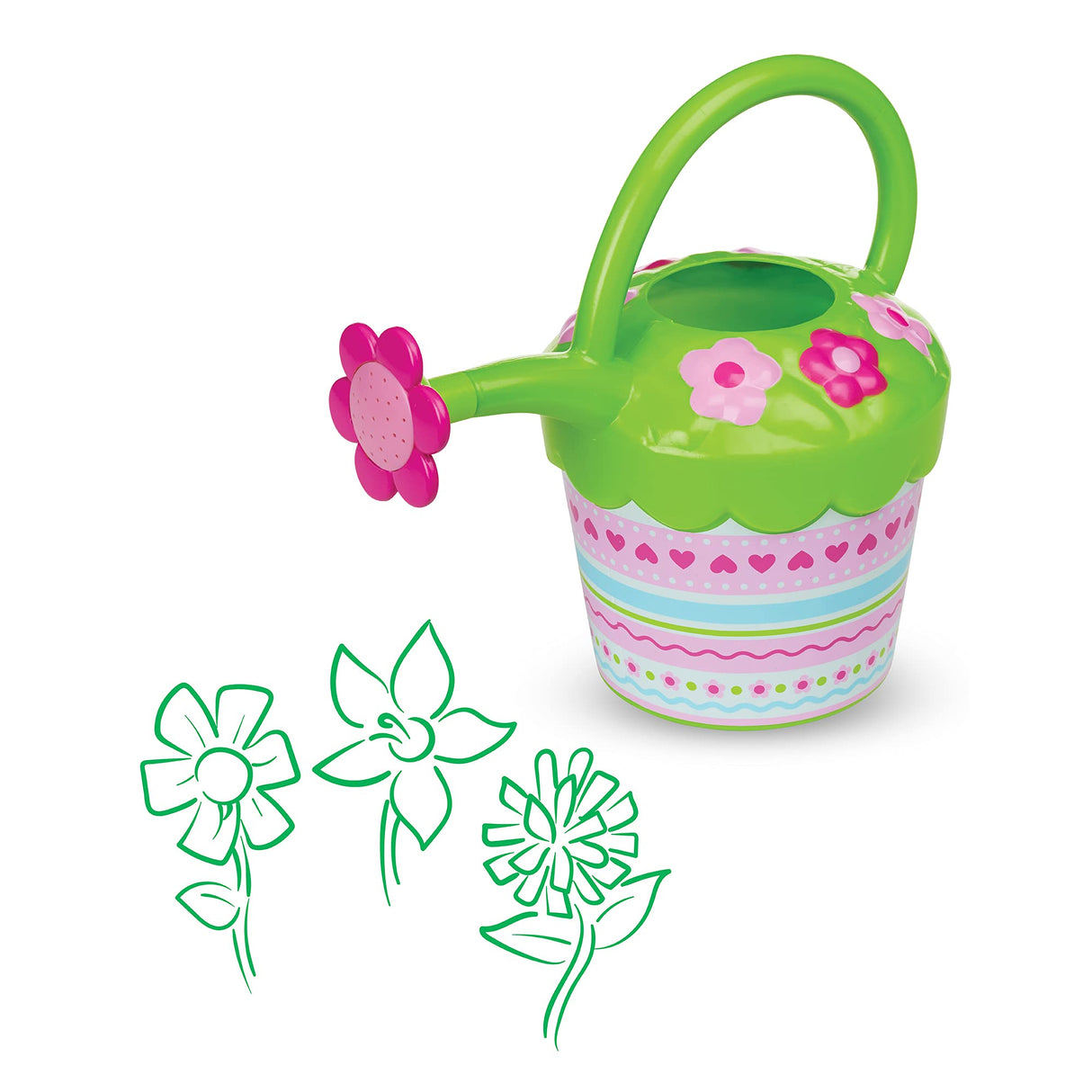 Melissa & Doug Sunny Patch Pretty Petals Flower Watering Can - Pretend Play Toy Melissa & Doug
