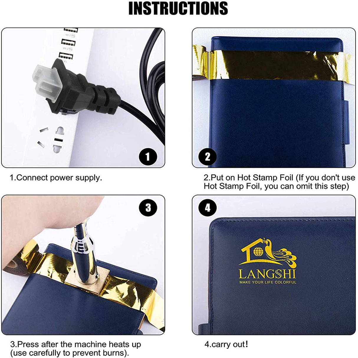 Customisable Electric Branding Iron - Arokimi Handcrafted Durable Wood & Leather Stamp Arokimi