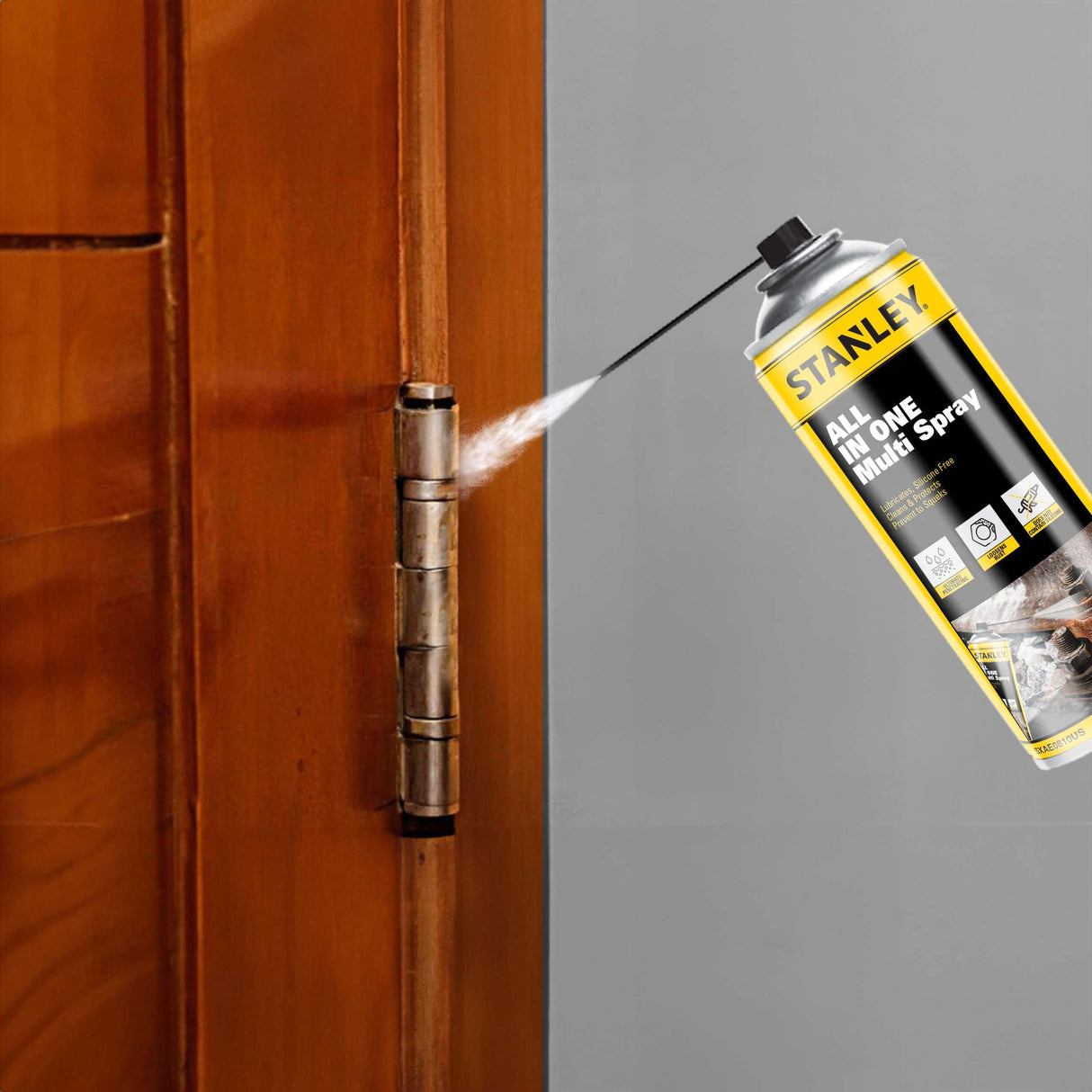 STANLEY Corrosion Inhibitor Spray - Rust Remover&Cleaner Aerosol - Versatile Rust Prevention Spray for Garage, RV, Woodworking, Power Tools - 11 Oz, STANLEY